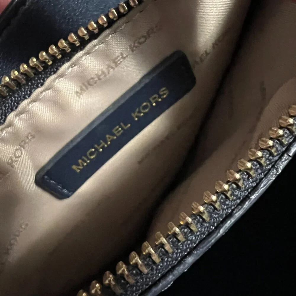 Michael Kors Mercer Satchel Bag‎ Top Handle Crossbody Pastel Blue Leather Charm